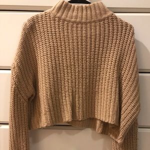 Turtleneck cropped sweater